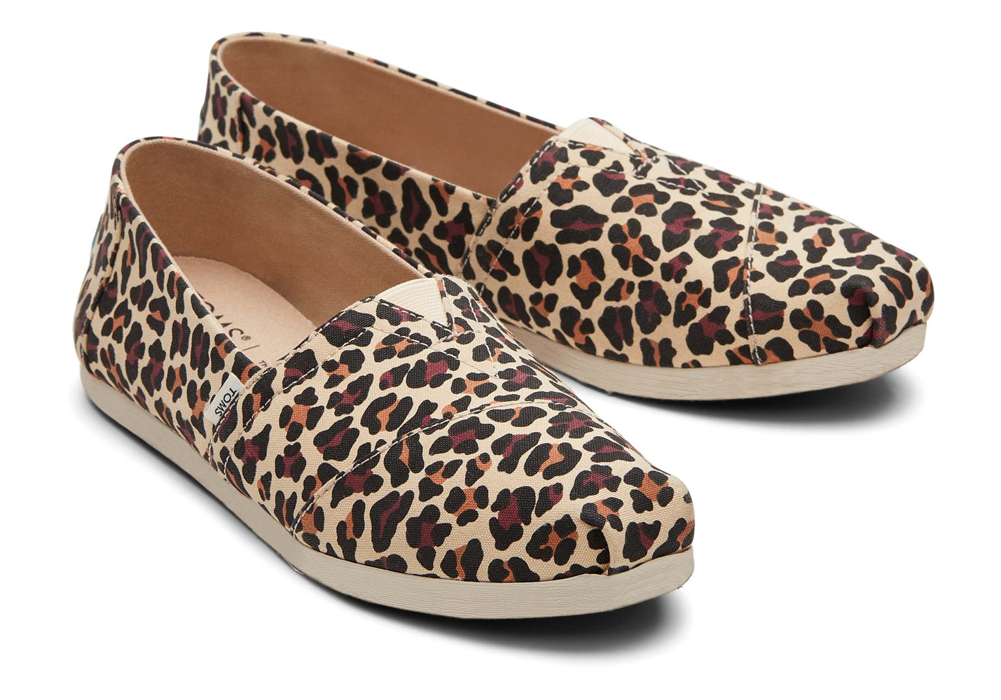 Toms Espadryle Damskie Beżowe - Alpargata Leopard - 91YPVUKCS